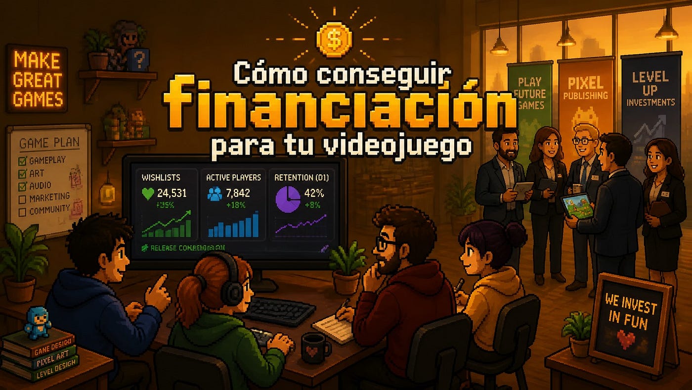 Financiación para tu videojuego: por qué la tracción pesa más que el pitch