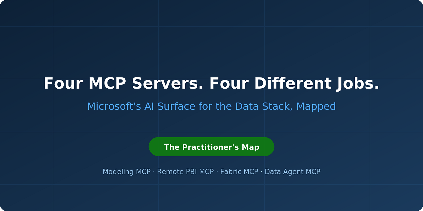 Microsoft Now Ships Four MCP Servers for Your Data Stack. Here’s Which One Actually Fits Your Job.