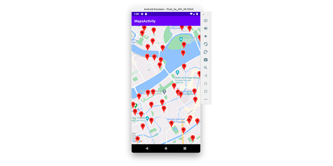 Android MapView with clustering and dynamic images in markers - droidcon