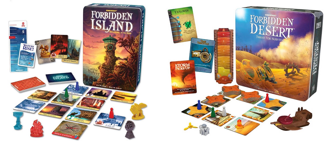 Forbidden Island – The Cooperative Strategy Survival Island Board Game,2-4  players