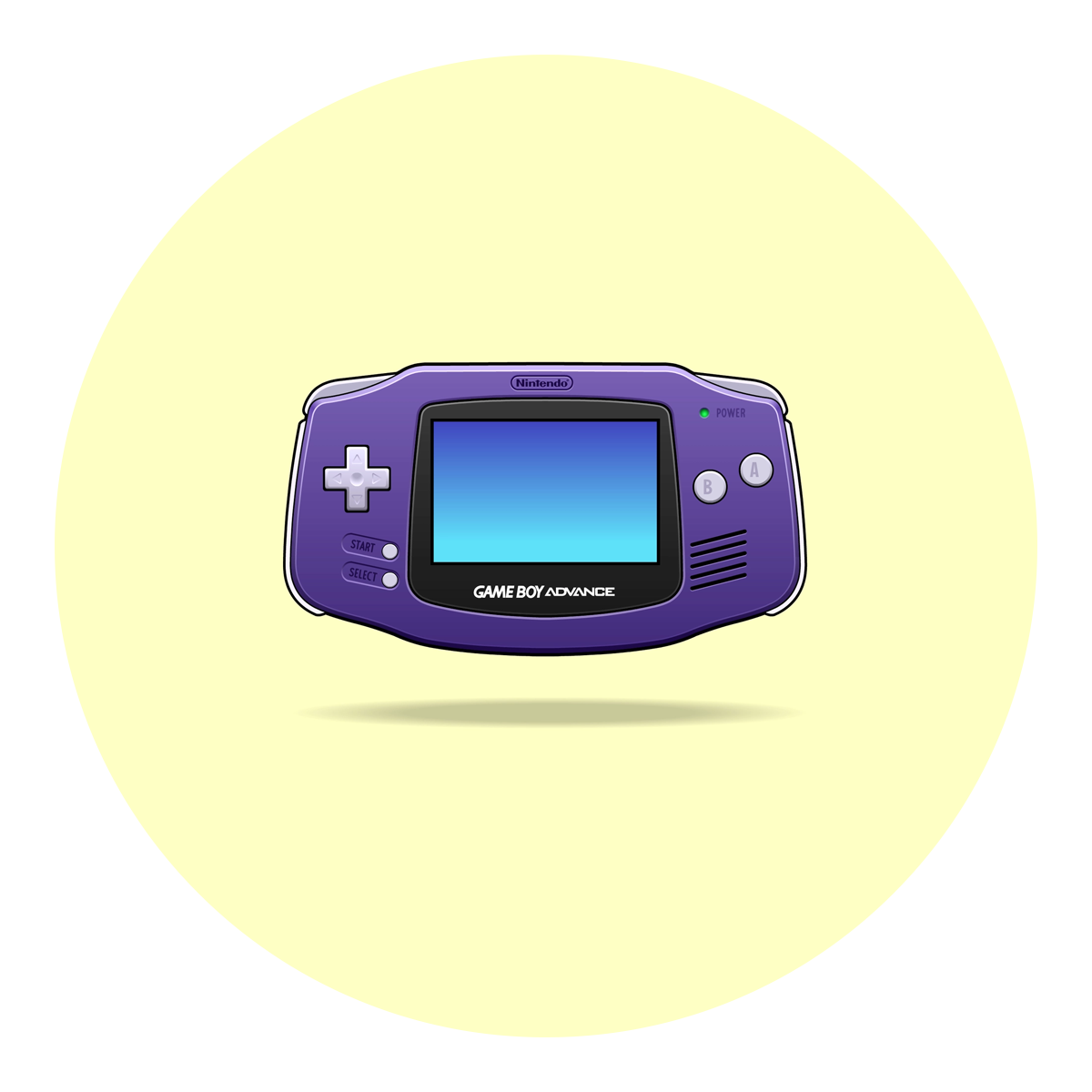 Nintendo Game Boy Advance (GBA) Dimensions & Drawings