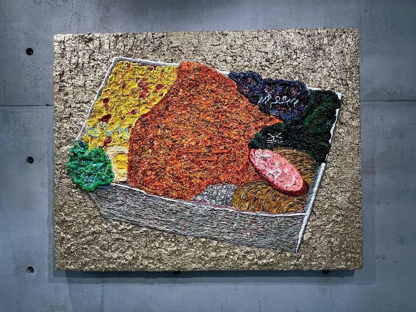林弈軒 作品《困惑的便當》油彩、畫布 91 x 117 cm, 2026