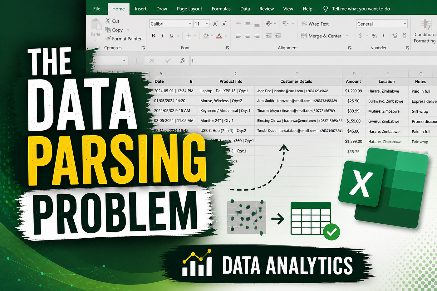 Data Parsing in Excel: When One Cell Is Hiding Two Values and Breaking Your Analysis