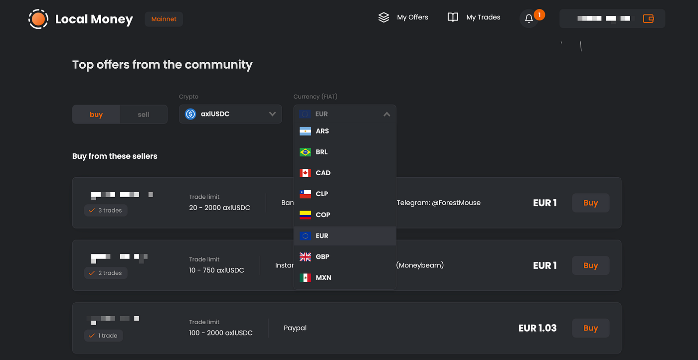 Localmoney.io — P2P fiat/crypto on/off-ramp | by KujiraBenelux | Medium
