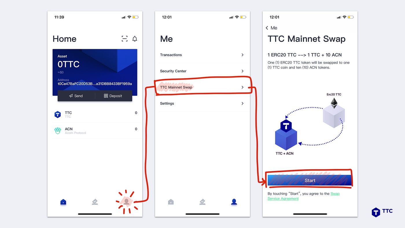TTC 홀더 가이드북 — TTC커넥트를 통한 토큰 스왑. 이번 블로그 글에서는 TTC의 공식 모바일 앱인 TTC커넥트를 통하여… |  by maro | Maro 공식 블로그 | Medium