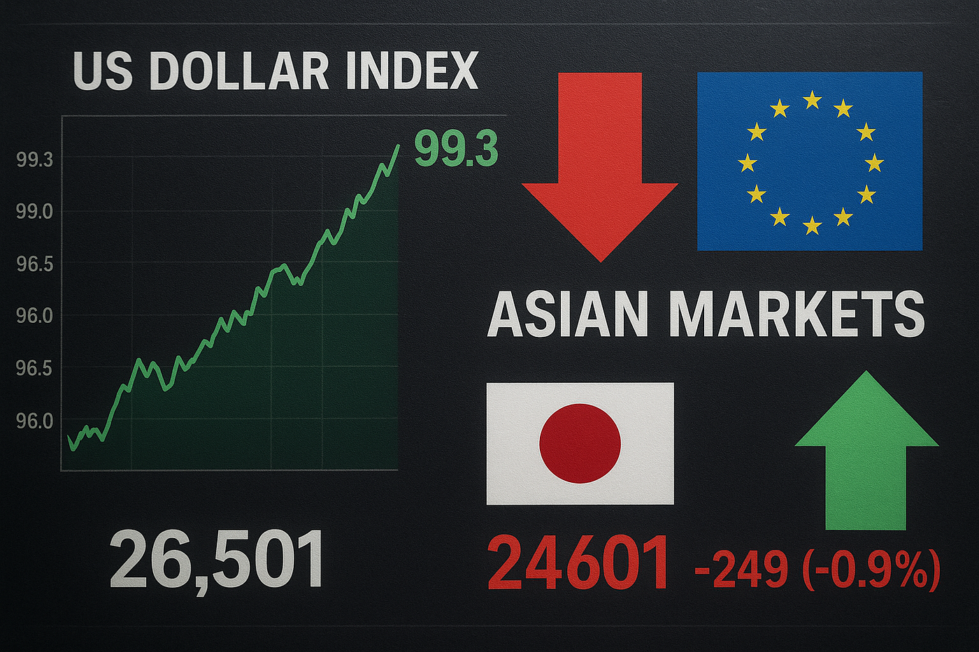 Global Markets Face Pressure as Dollar Strengthens and Asian Stocks Decline Amid Political and…