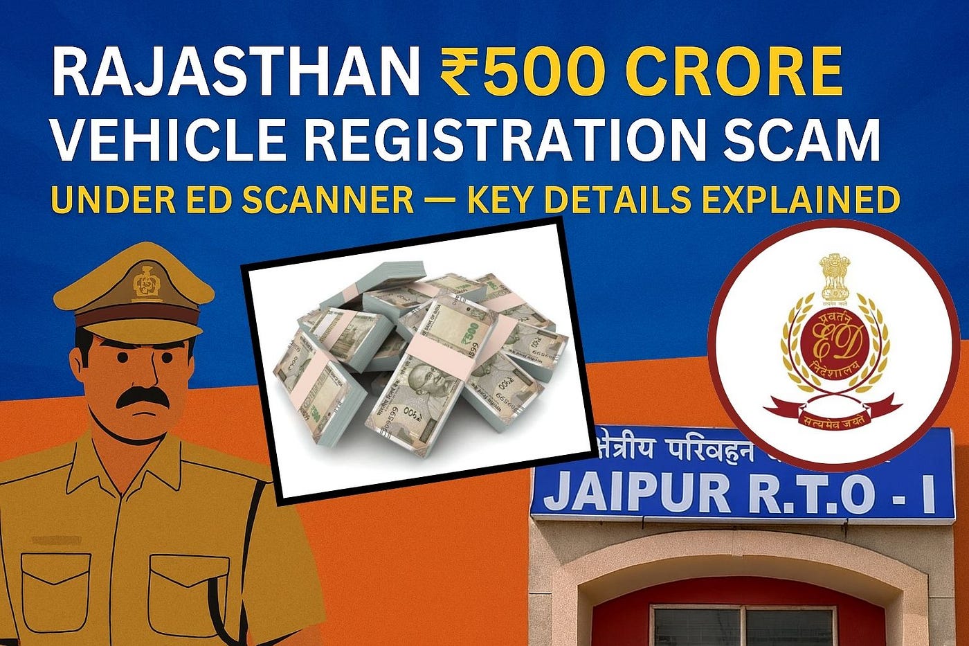 Rajasthan ₹500 Crore Vehicle Registration Scam Under ED Scanner