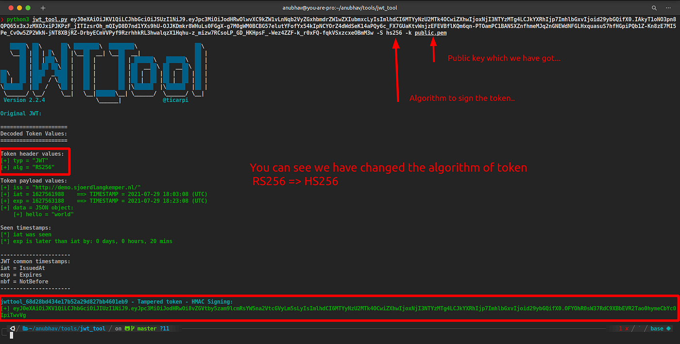 Attacks on JSON Web Token (JWT). In part1 of the article, I introduced… |  by Anubhav Singh | InfoSec Write-ups