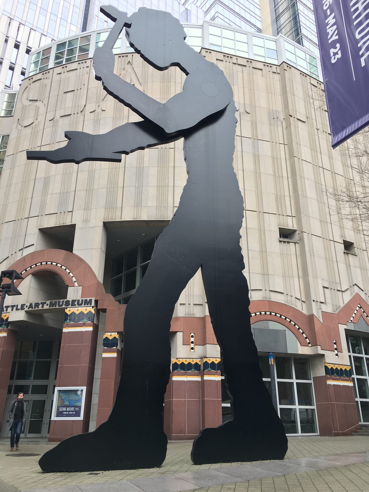 The Hammering Man. If you are visiting Seattle and are… | by COREY CLAXTON  | Medium