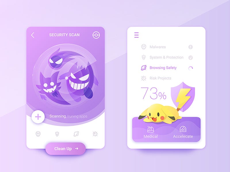 Pokemon UI Concept, Rish Designs