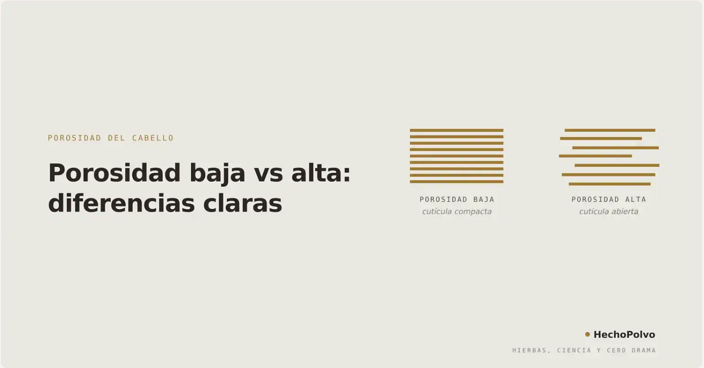 Porosidad baja vs. alta: diferencias claras y cómo saber cuál predomina en tu pelo