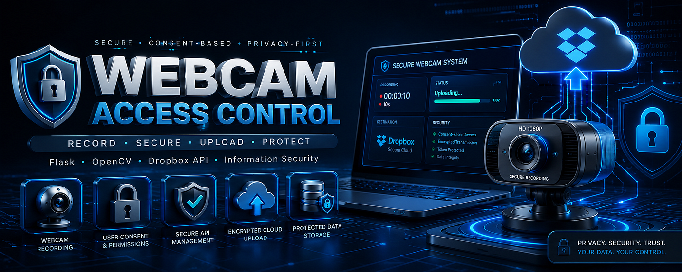 Building a Secure Consent-Based Webcam Recording System with Flask, OpenCV, and Dropbox