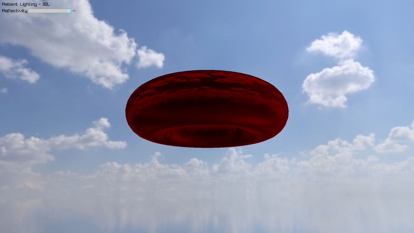 Fig 4: IBL ambient light on a torus.