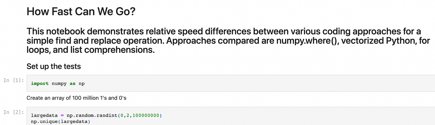 Eat My Dust, Loops!. NumPy and Vectorization vs. List… | by Jason