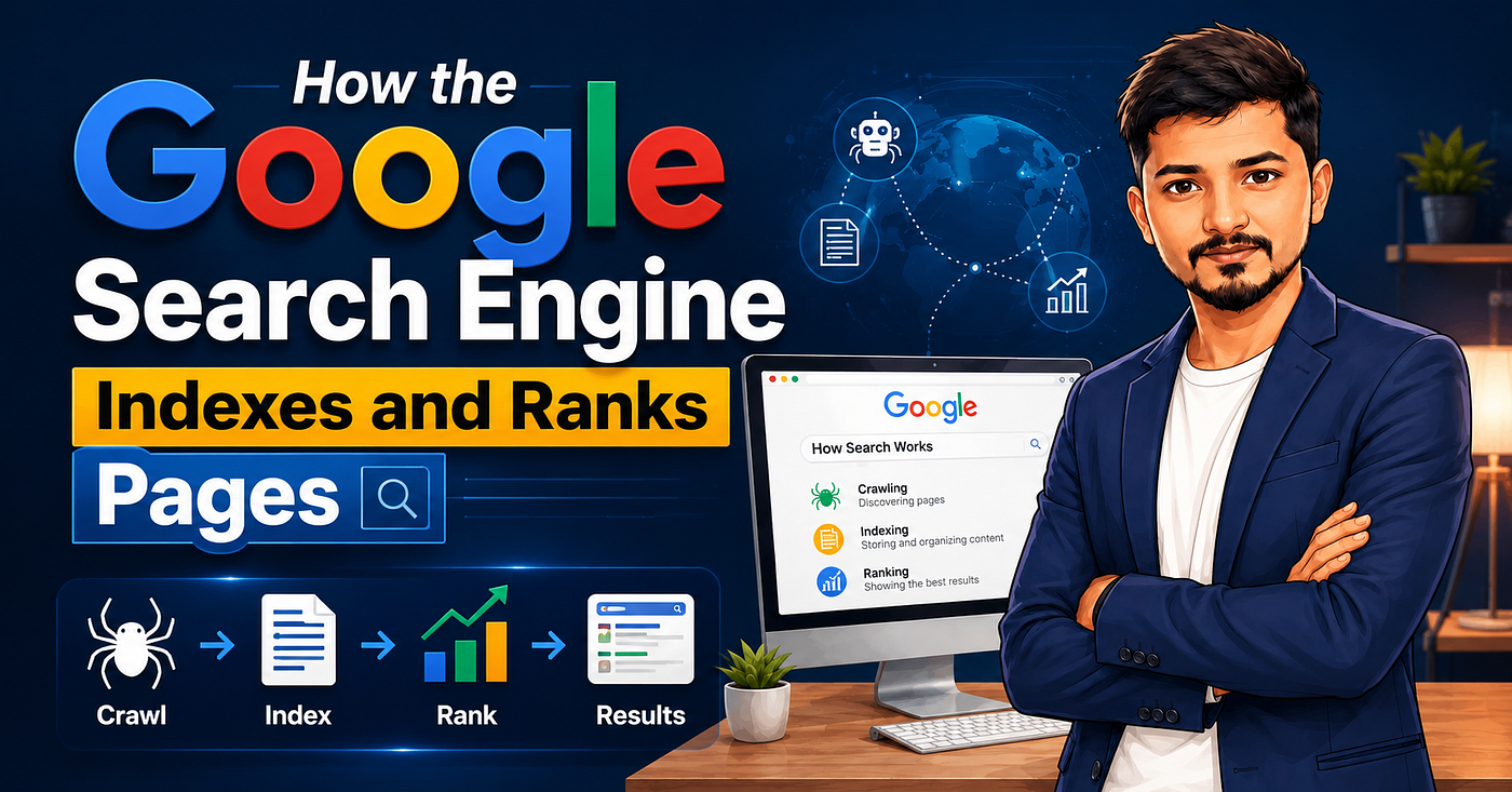 How the Google search engine indexes and ranks pages
