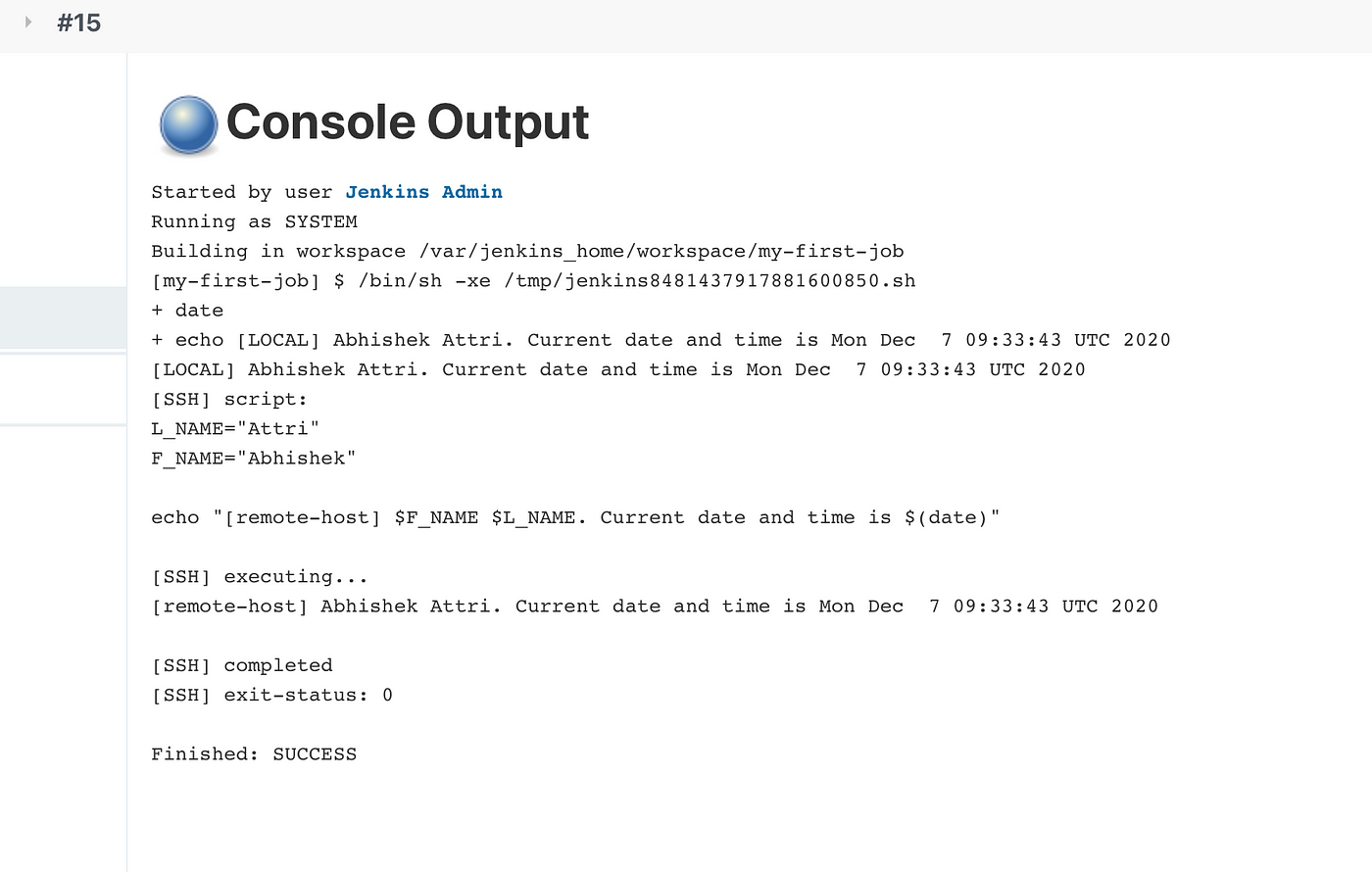 Configuring SSH connection to a remote host in Jenkins (SSH-plugin) | by  Abhishek Attri | Medium