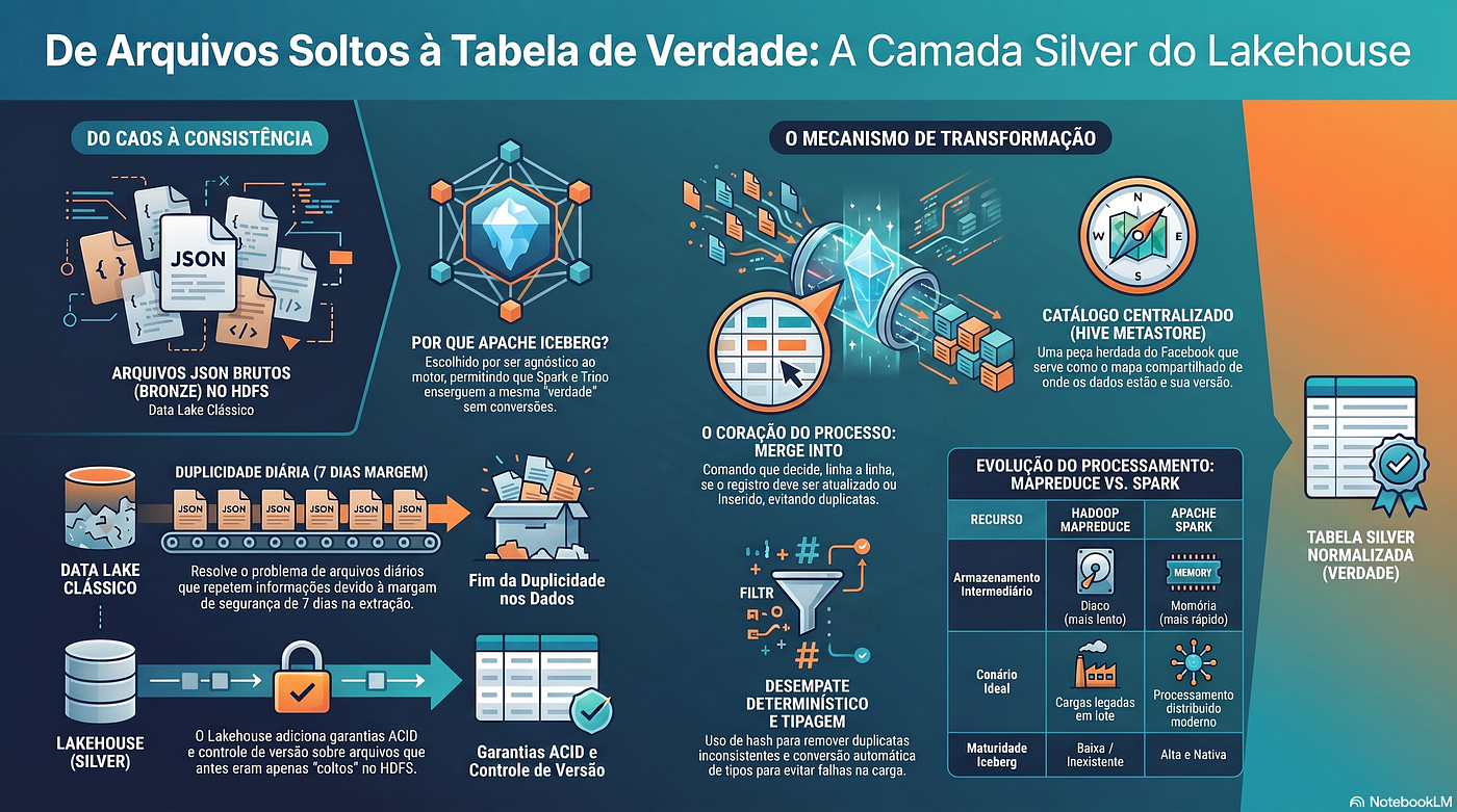 Construindo um lakehouse de dados públicos (parte 3): de arquivo solto a tabela de verdade