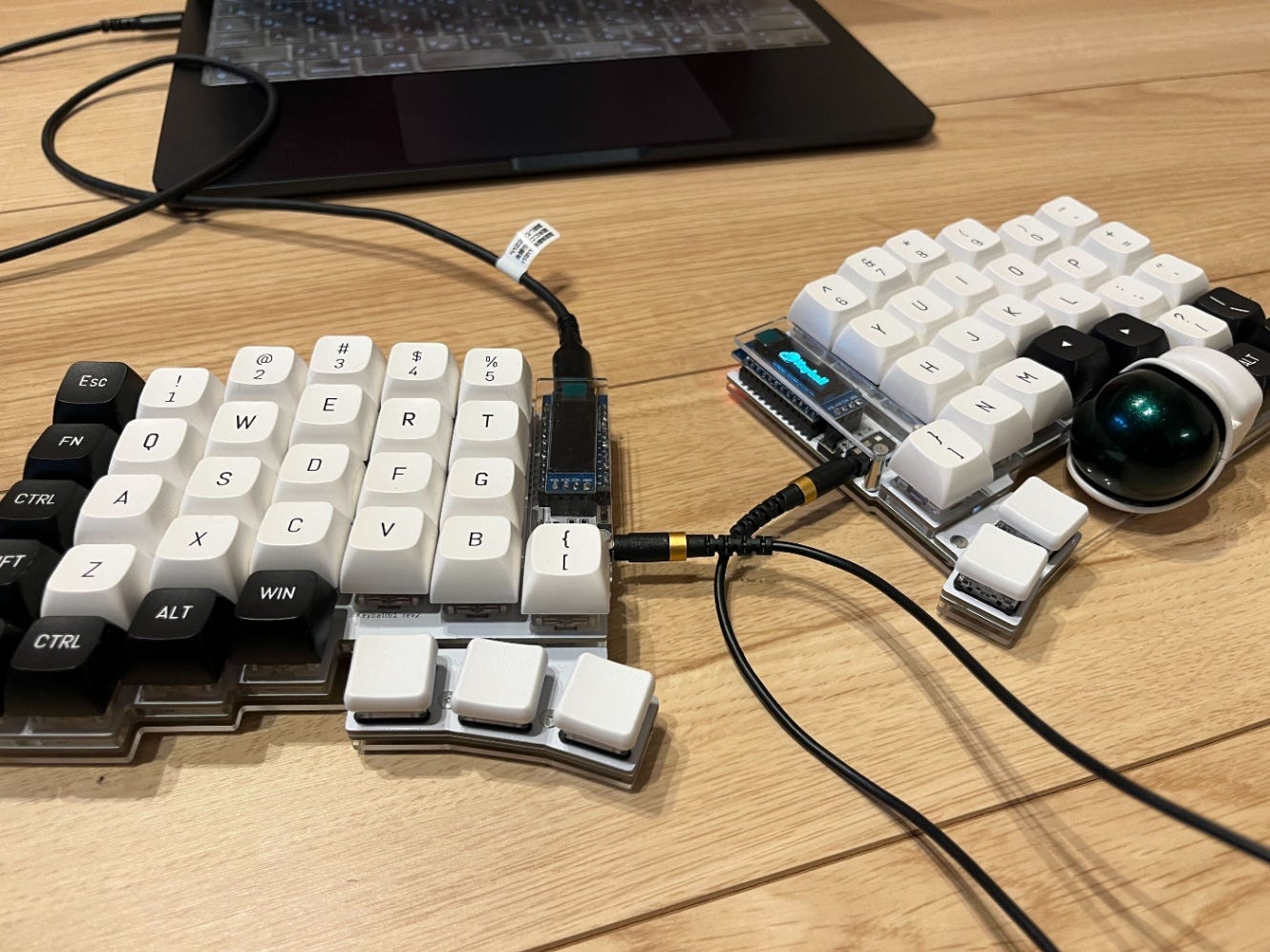 keyball61 ケース+トラックボールケース【カラーオプション有り】の