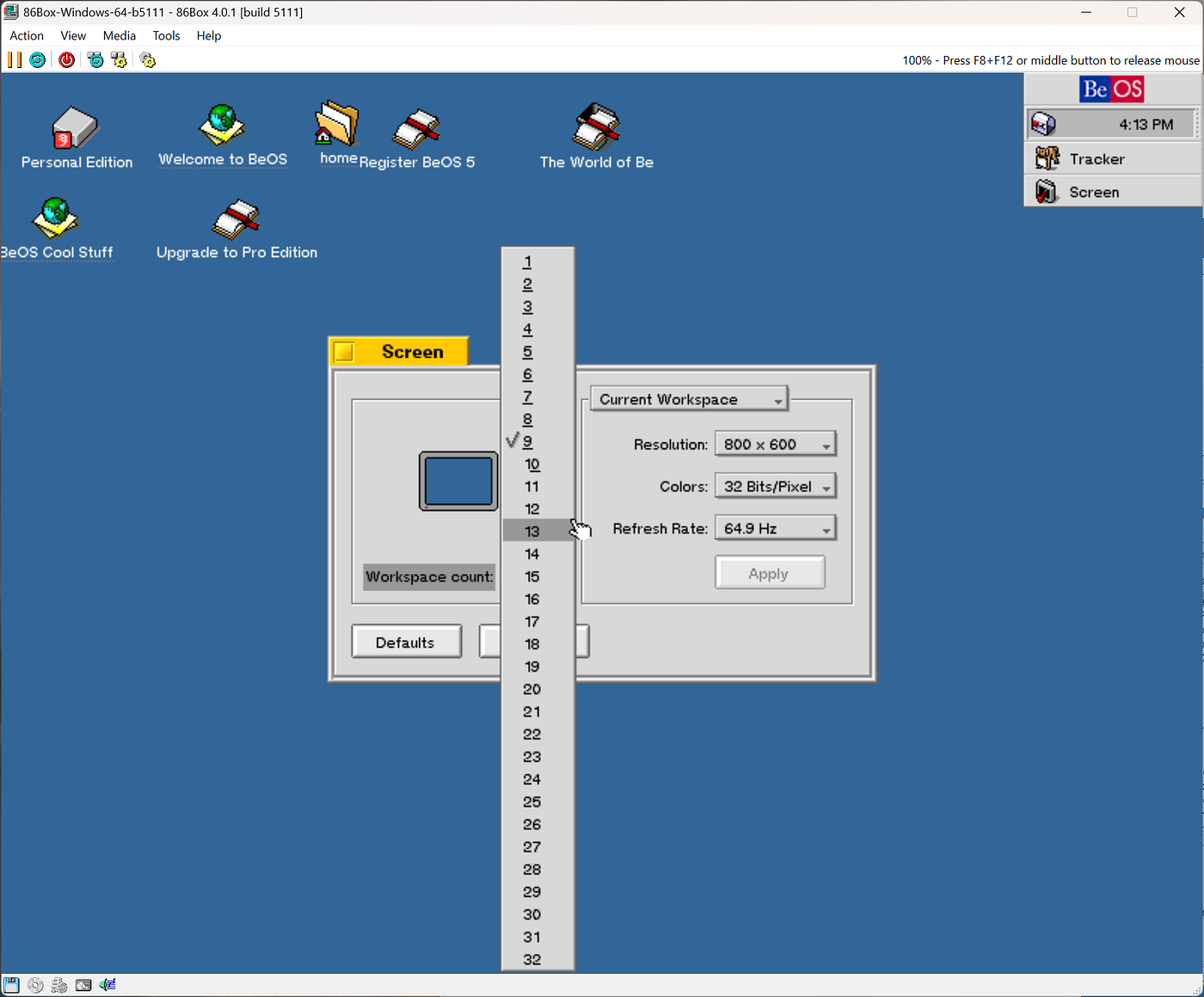The other operating system: BeOS 5 Personal Edition | Medium