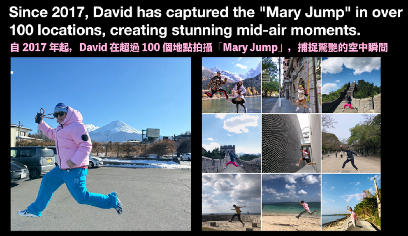 The Signature Pose of Fanciii Founder David in His Facebook Posts