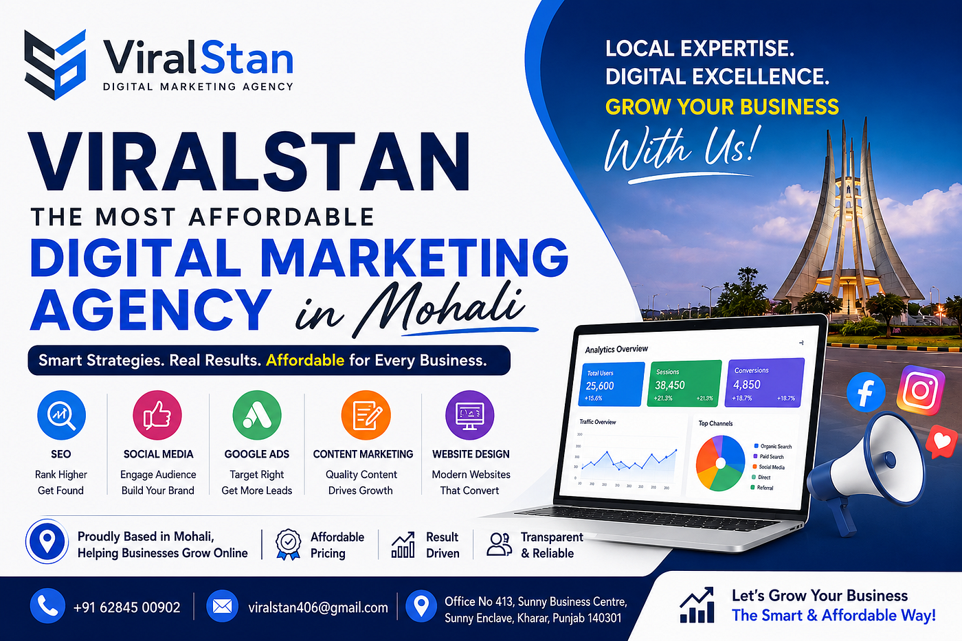 ViralStan: The Most Affordable Digital Marketing Agency in Mohali for Businesses Ready to Grow