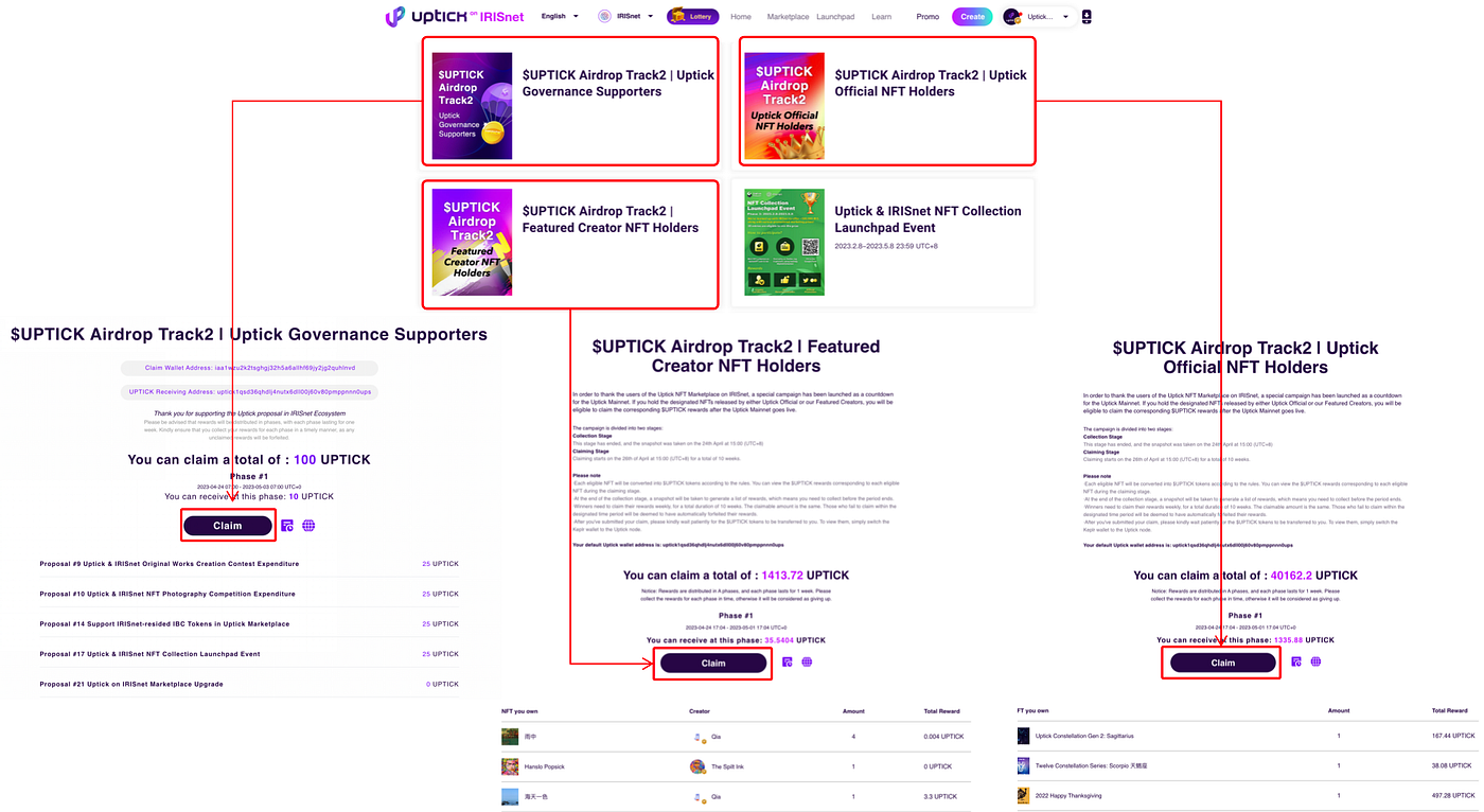 UPTICK Airdrop Commences for Uptick on IRISnet Marketplace Contributors |  by Uptick Network | Uptick Network