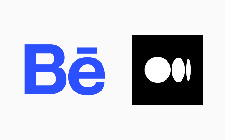 Bahance and Medium Logo
