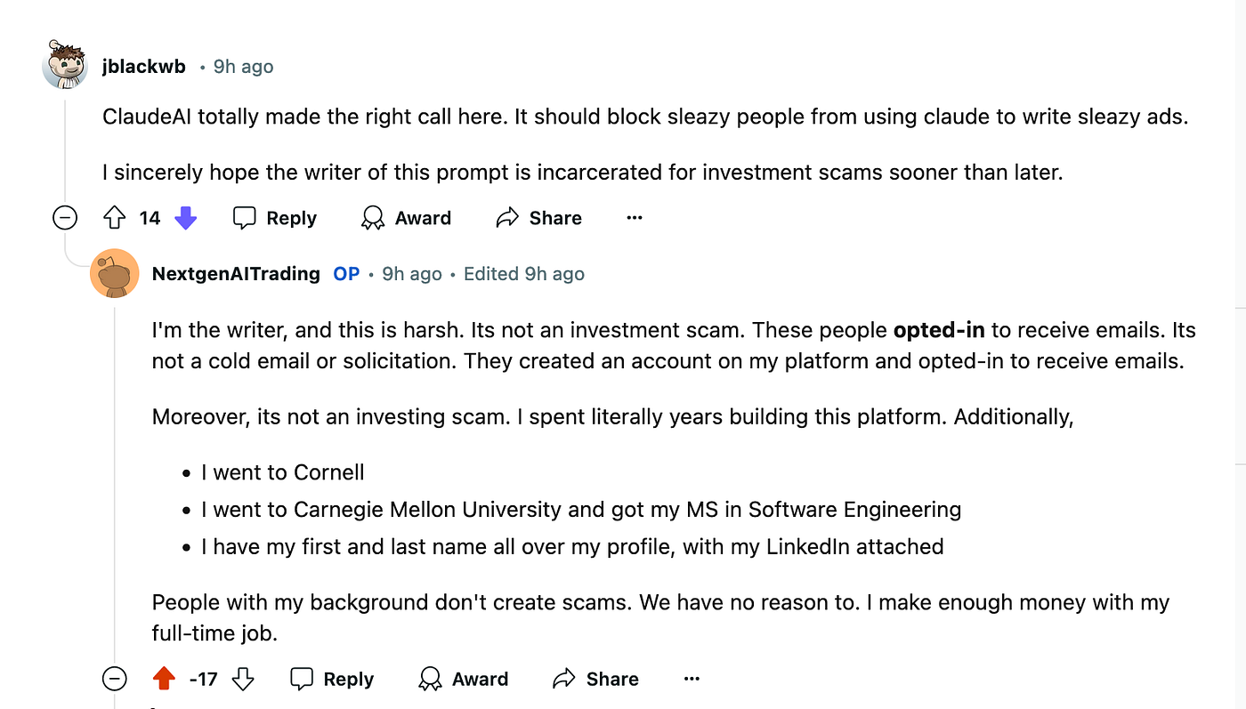 The Winner of the “Worst Place to Talk About Finance” award goes to Reddit.com!  🏆 | by Austin Starks | Medium