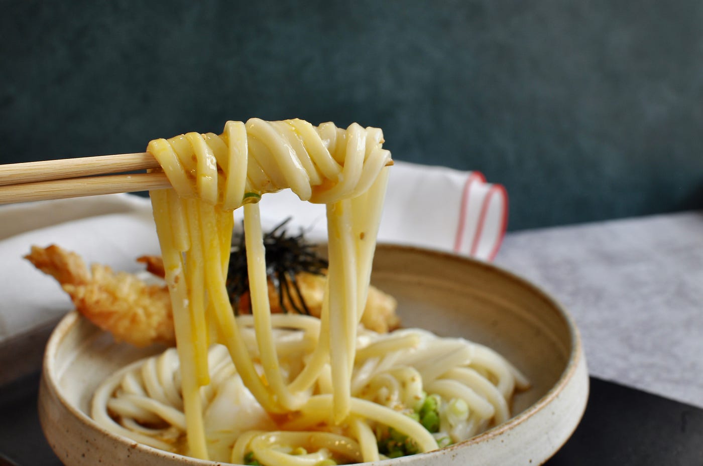 Bukkake Udon Noodles with Easy Homemade Sauce