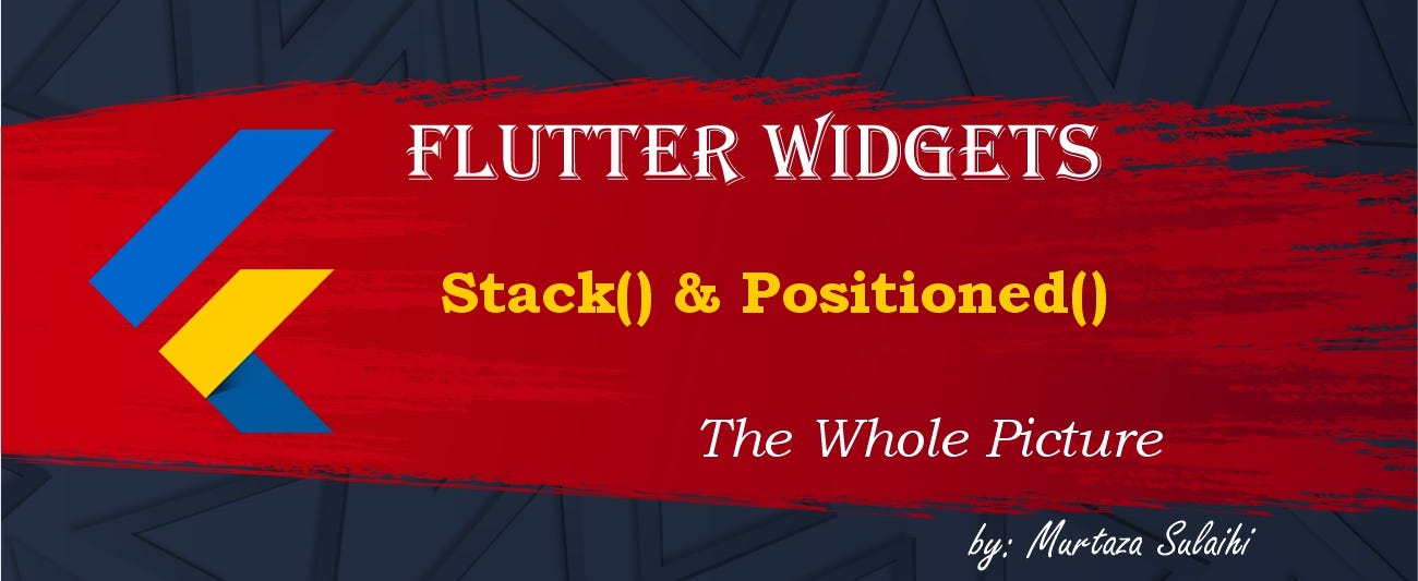 Flutter Widgets Stack Positioned The Whole Picture. by