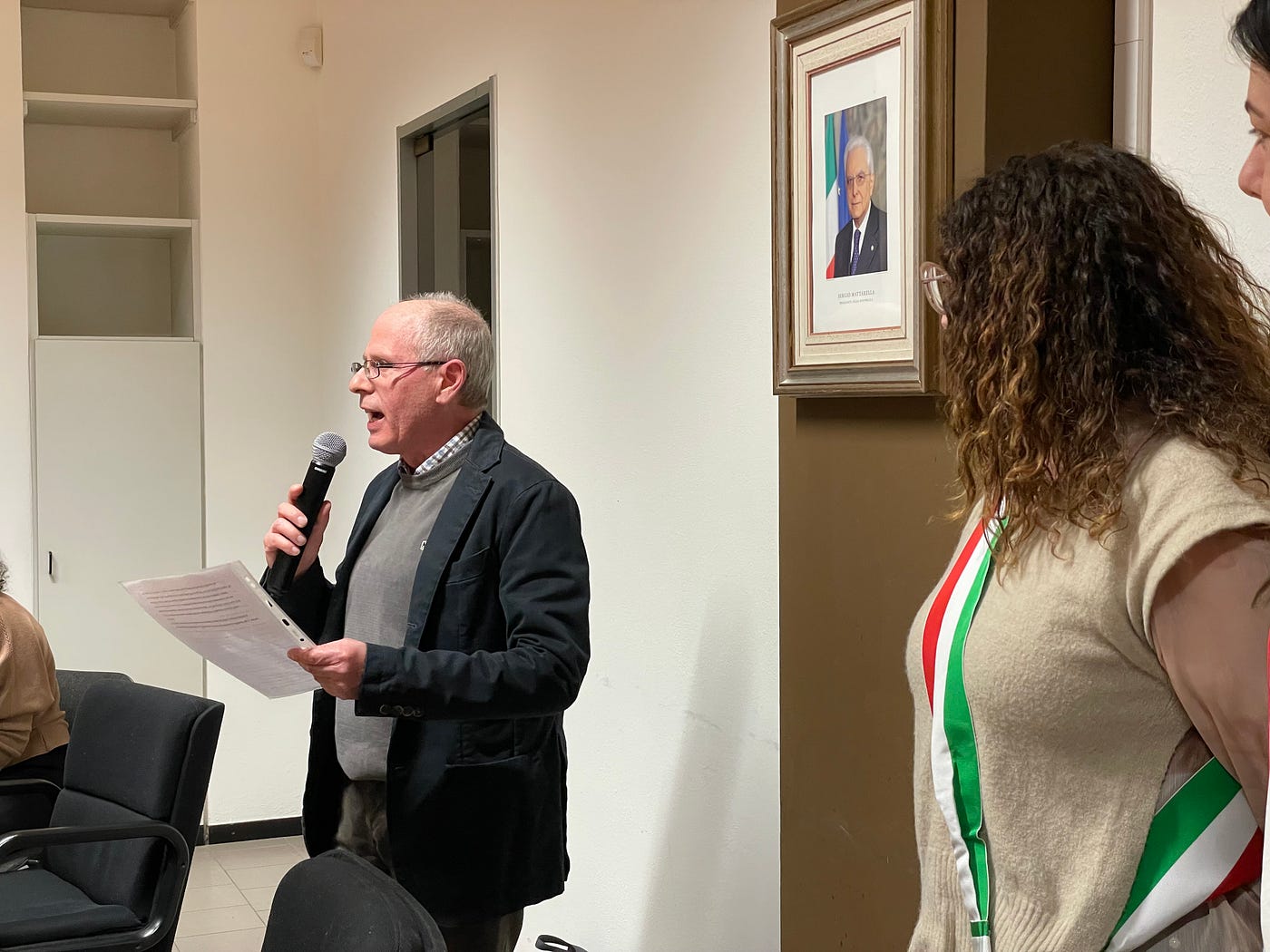 Il saluto al Segretario comunale di Brusaporto, Dott. Rosario Bua