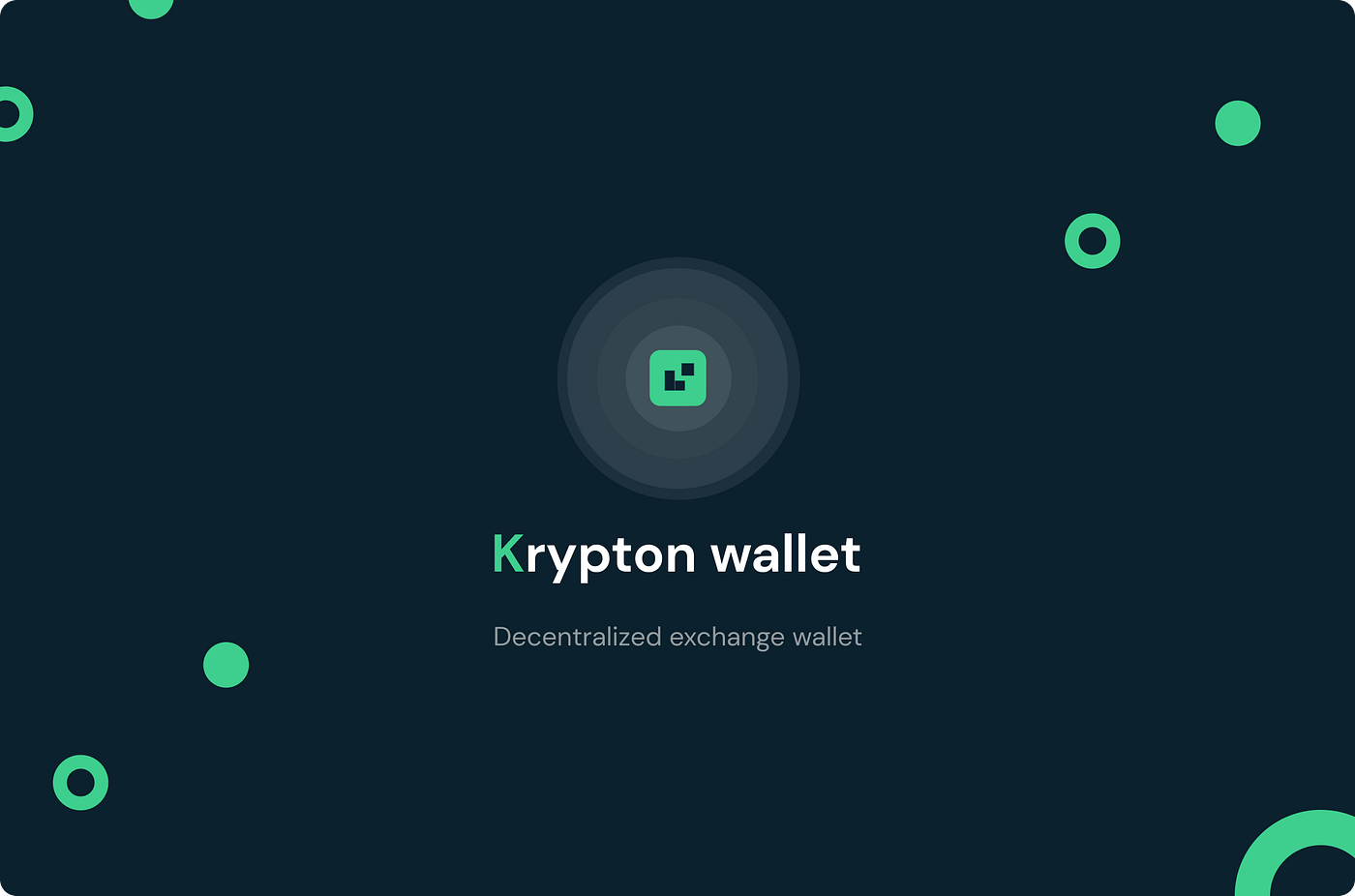 UX Case study for a decentralized exchange mobile wallet — Krypton | by  Atasie Esther | Medium
