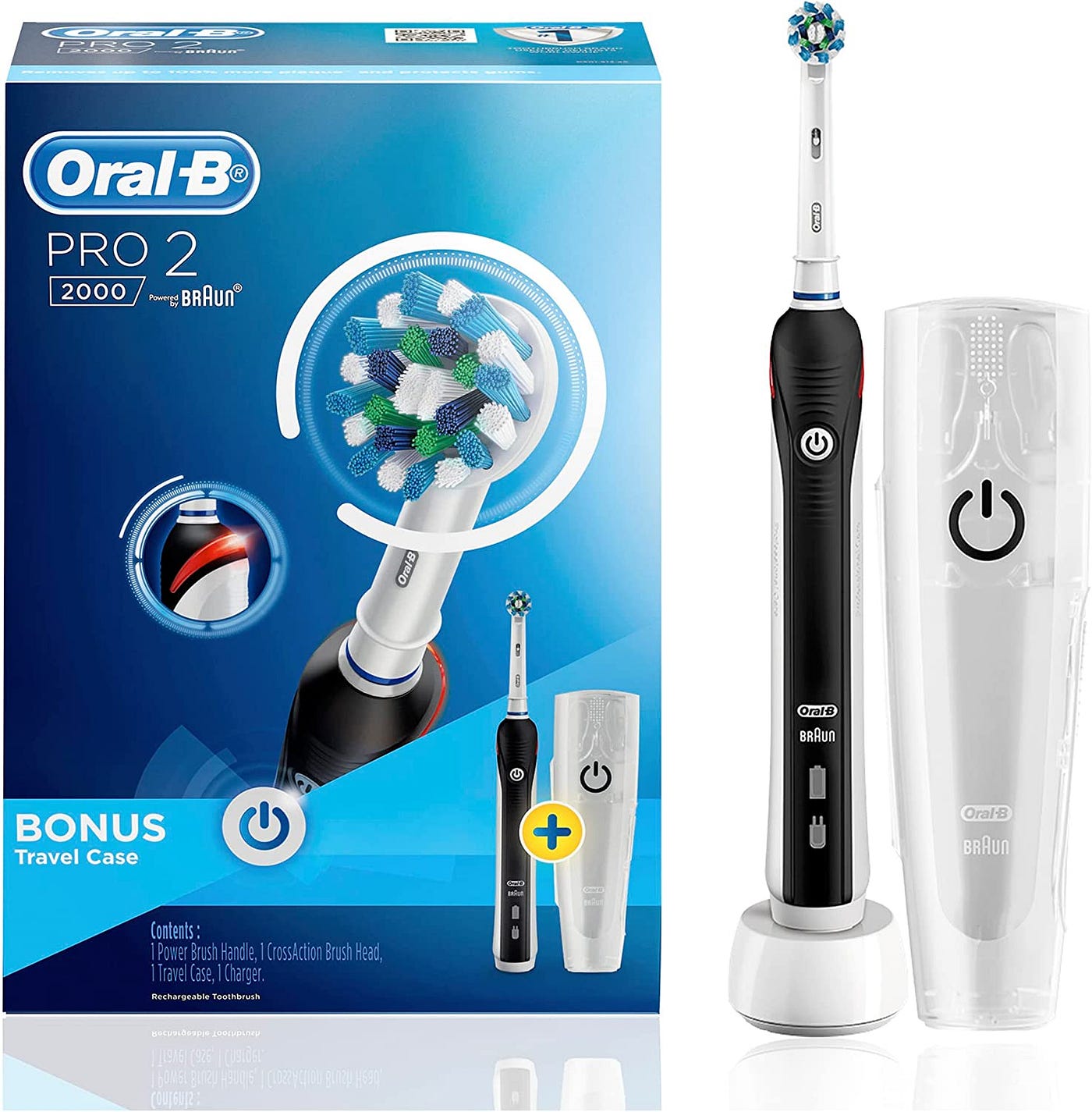 Why You Need The The Oral-B Pro 2000 Black Electric Toothbrush + Travel  Case In 2023. | by Digital Den | Medium