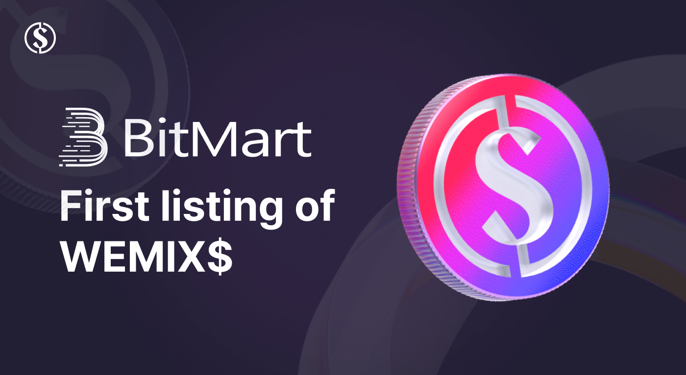 BitMart Exchange First listing of WEMIX$ | by WEMIX Communication | WEMIX  Communication | Medium