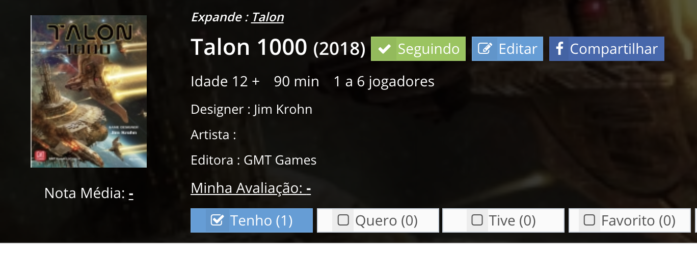 Jogos no Tabuleiro: fevereiro 2018