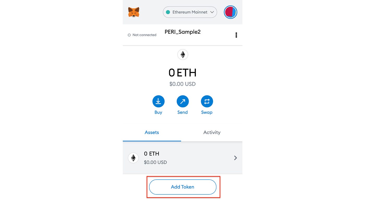메타마스크 설정 및 $PERI 거래소 출금 가이드 — 페리 파이낸스(PERI Finance) | by Pynths Protocol |  PERIFinanceKorea | Medium