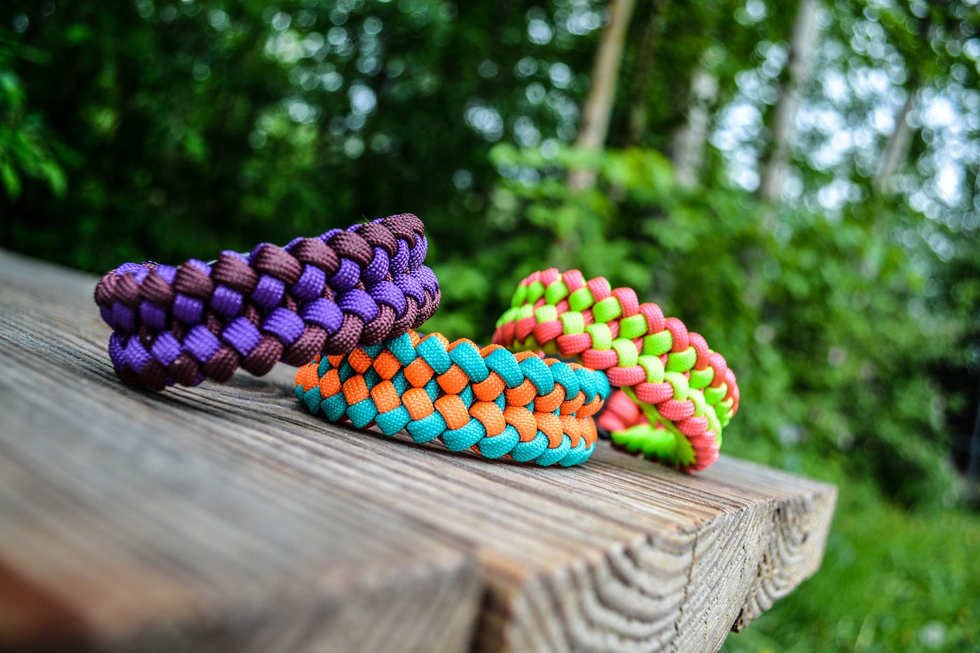 Wide Paracord Bracelet—Sanctified Weave 