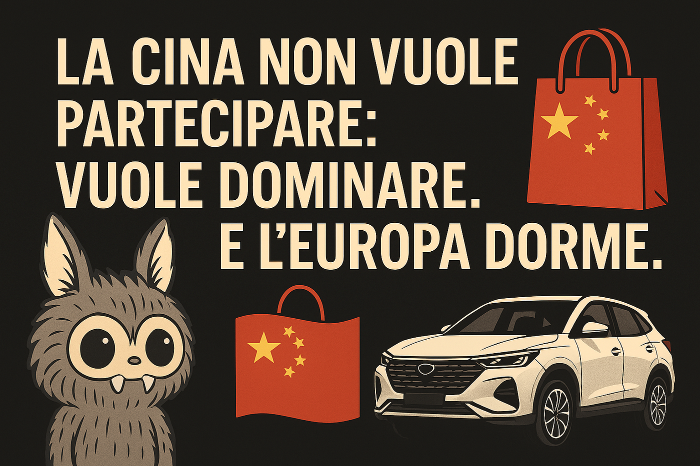 🇨🇳 La Cina non vuole partecipare: vuole dominare. E l’Europa dorme.