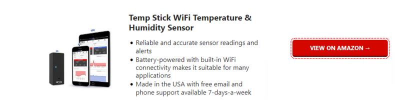 Temp Stick Wireless Remote WiFi Temperature & Humidity Sensor. No Monthly  Fees. 24/7 Monitoring, Alerts & History. Free iPhone/Android Apps, Made in