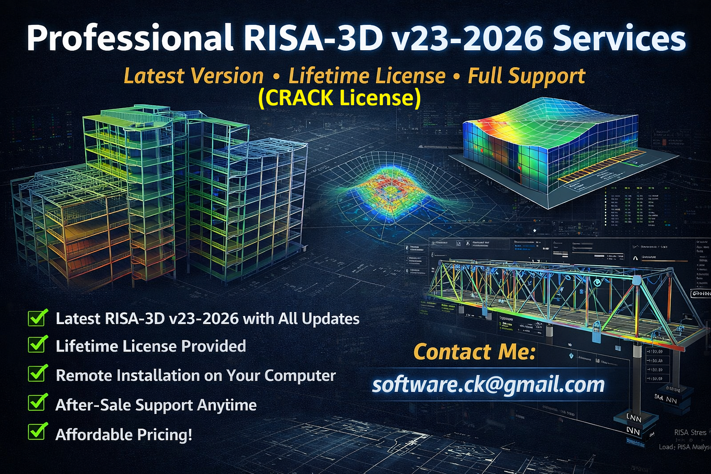 Professional RISA-3D Installation and Technical Support Services