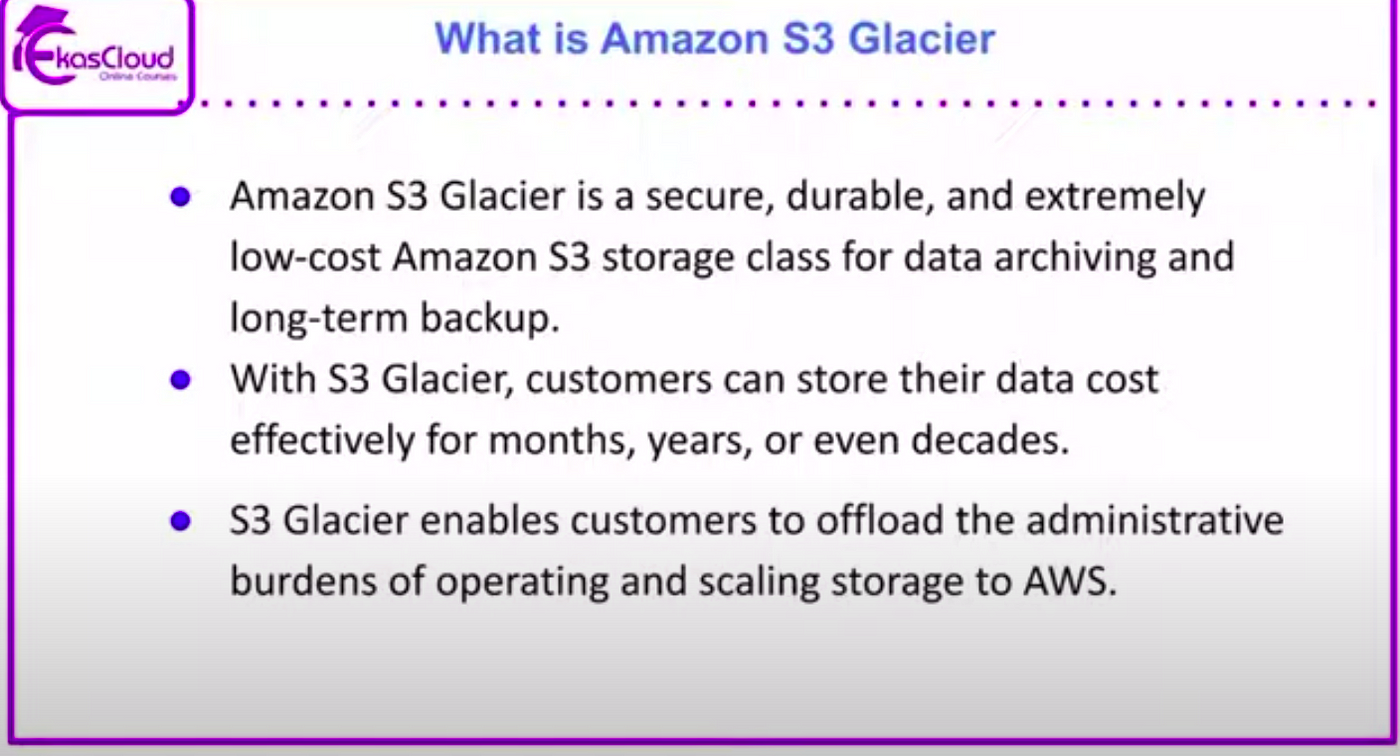 Amazon S3 Glacier storage classes | by keerthigan | Mar, 2024 | Medium