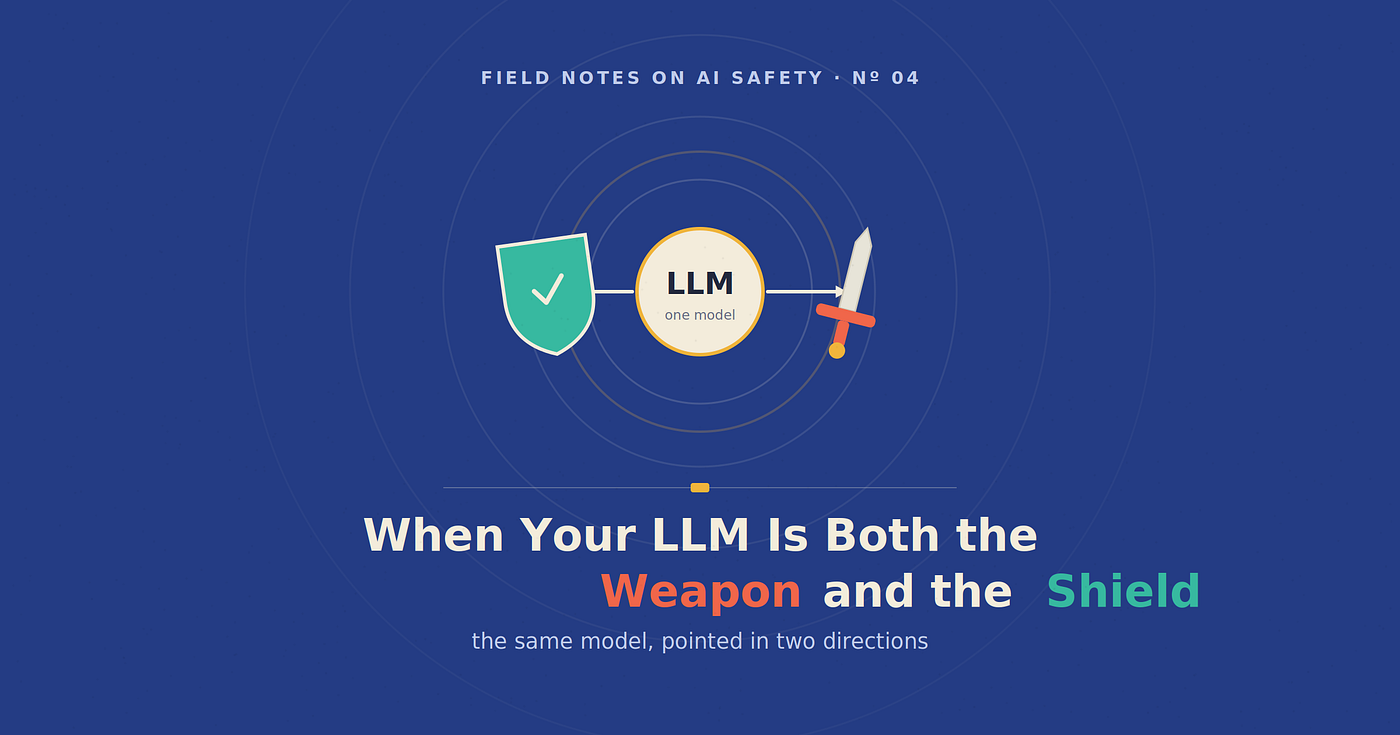 When Your LLM Is Both the Weapon and the Shield