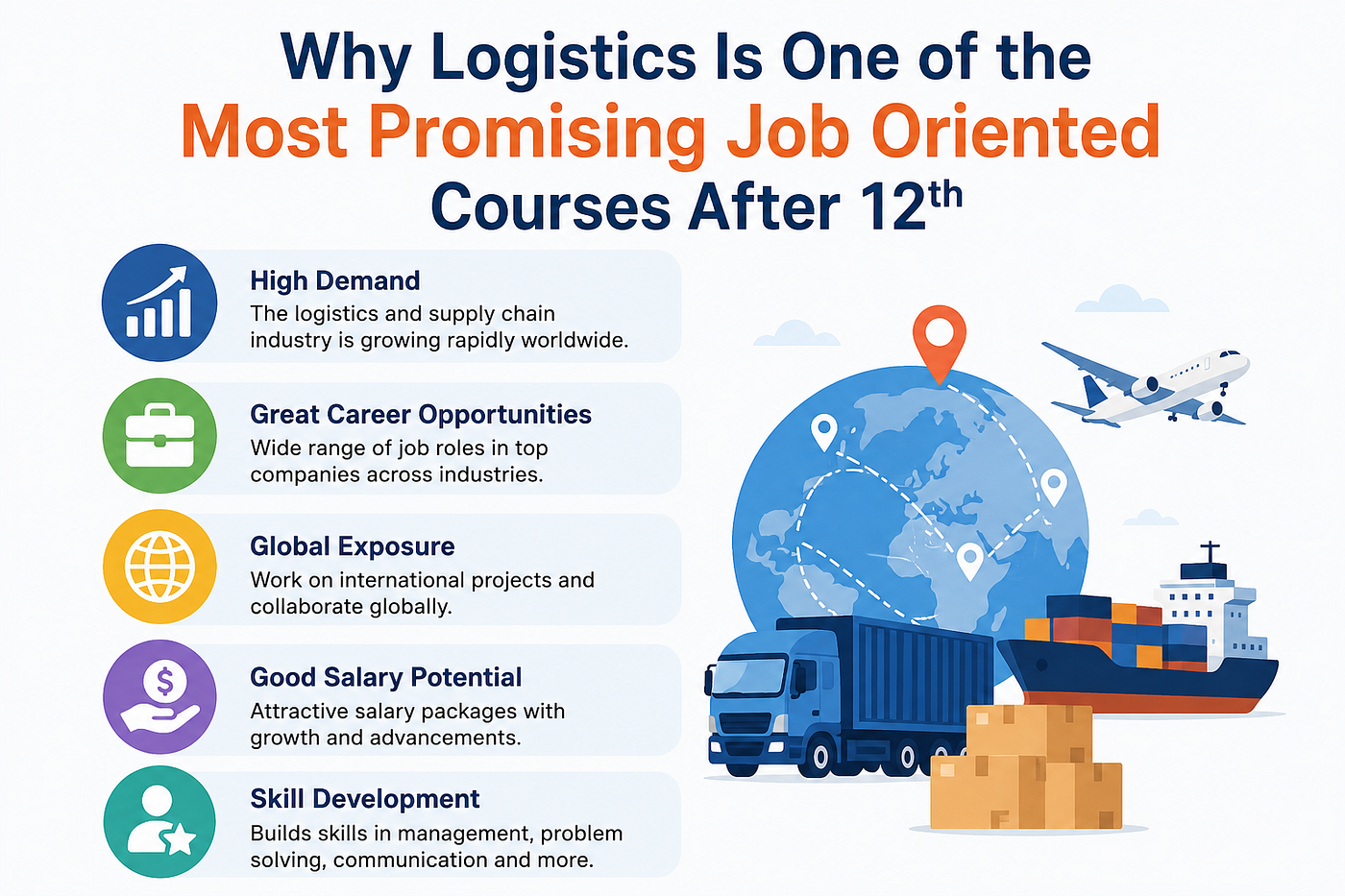 Why Logistics Is One of the Most Promising Job Oriented Courses After 12th