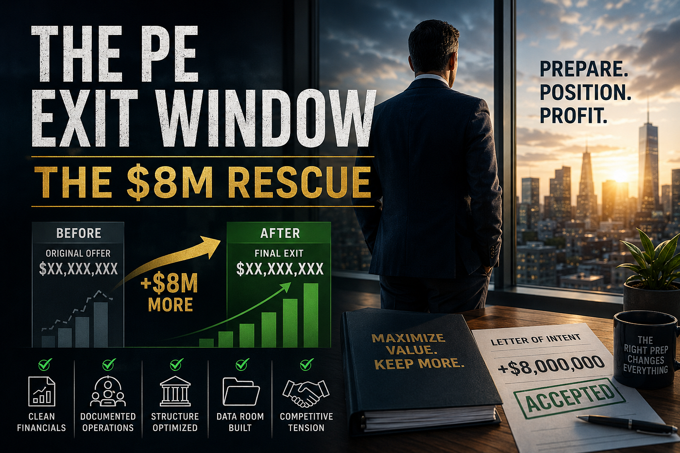 The PE Exit Window — The $8M Rescue