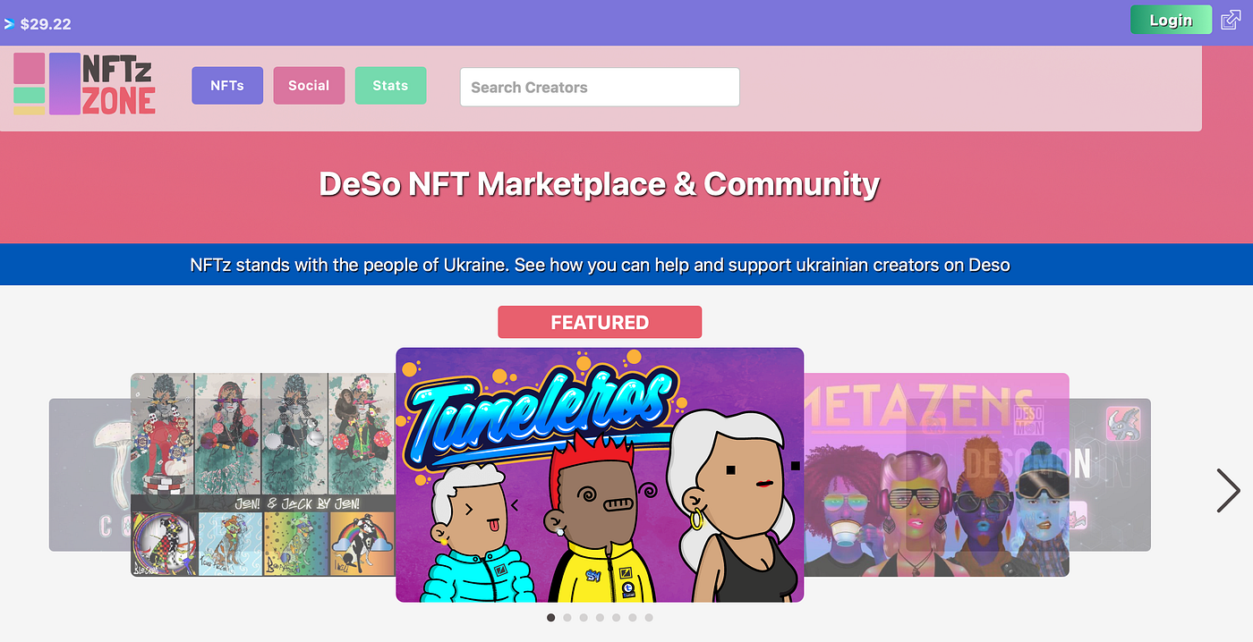 NFTz Zone 2.0 Review — NFTs on the $DeSo Blockchain | by Amber Byers |  Medium