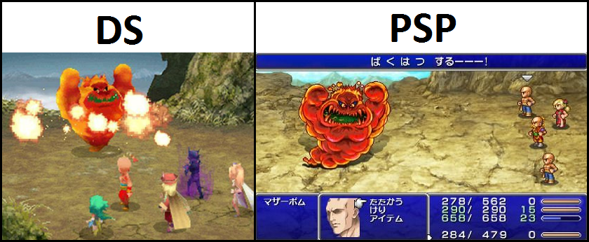 Final Fantasy 1 on PSP for comparison to the new remastered. : r