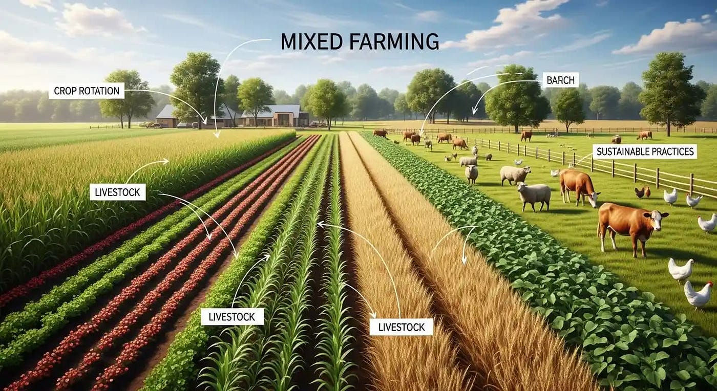 What is Mixed Farming? Meaning, Advantages & Disadvantages — Harisharan Devgan