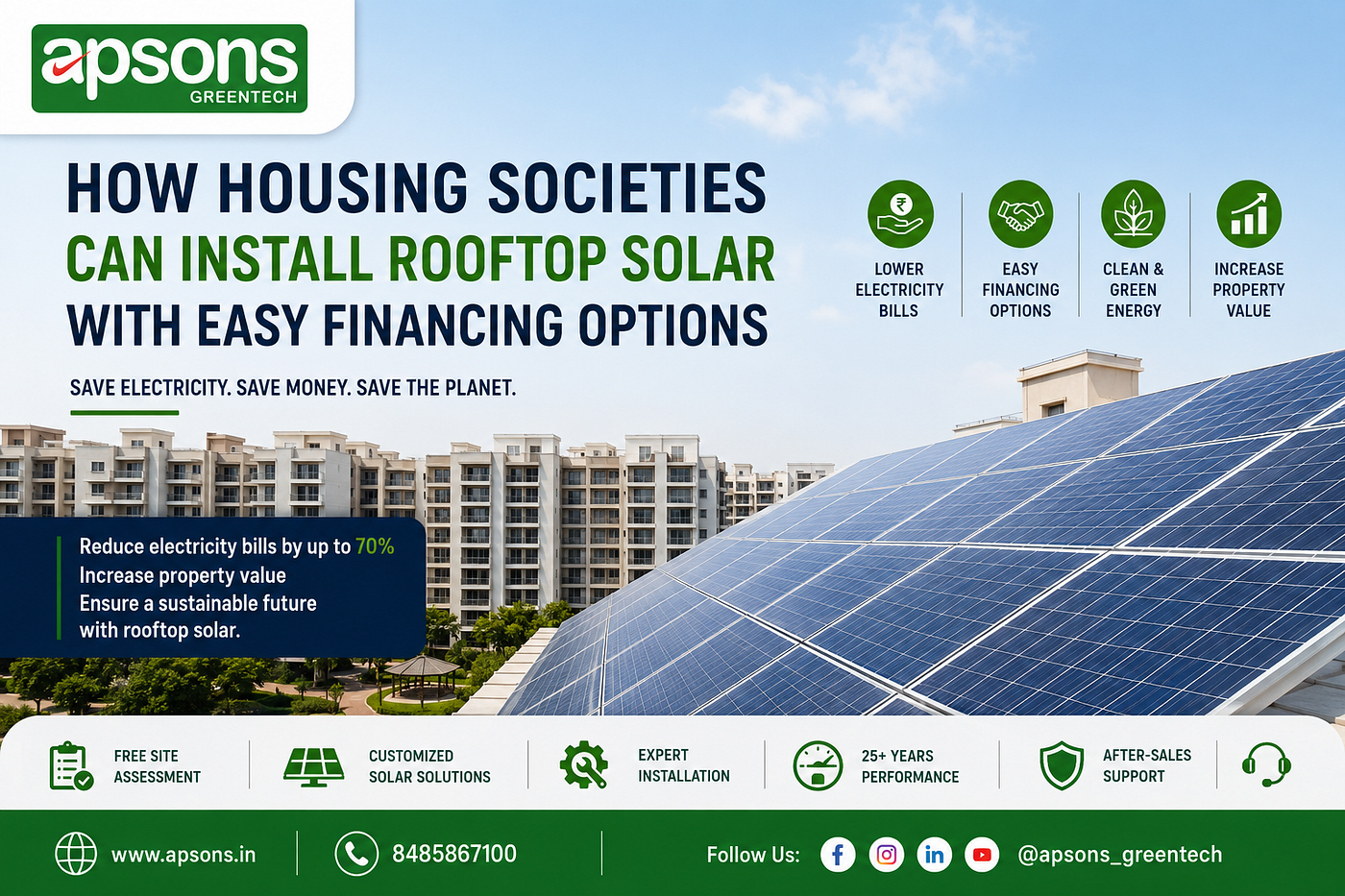 How Housing Societies Can Install Rooftop Solar with Easy Financing Options in India