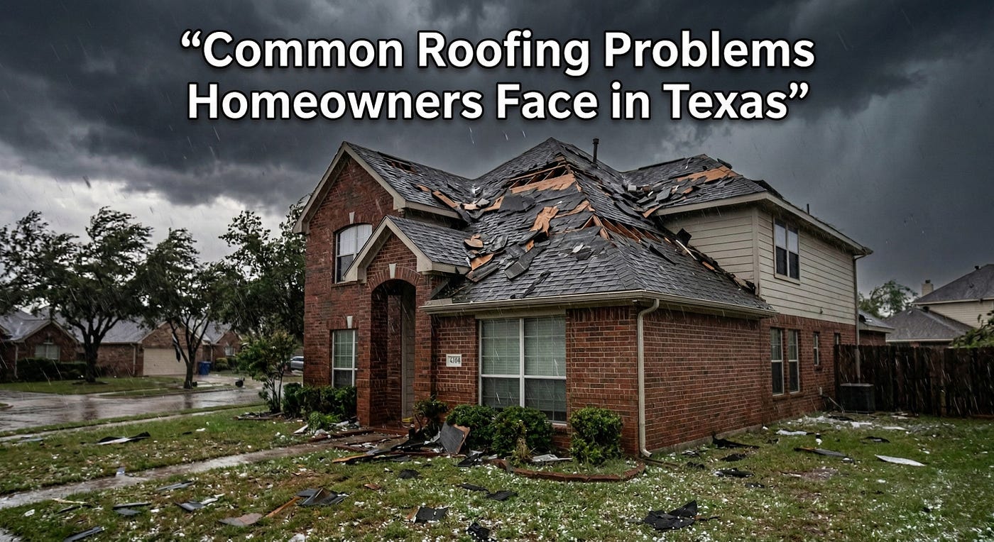 Common Roofing Problems Homeowners Face in Texas