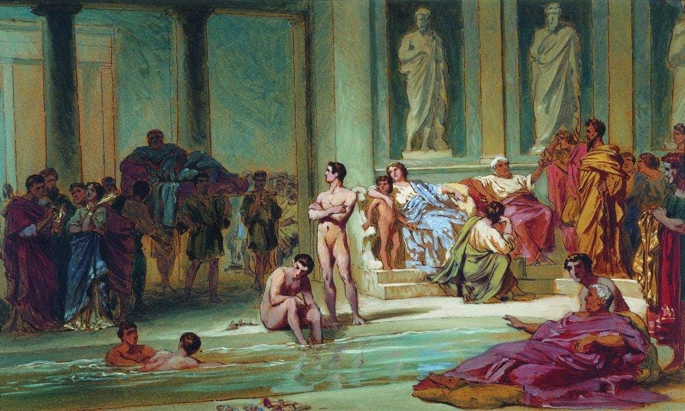 Roman Bath Porn - A Look at the Baths: Commentary on Martial's Epigrams | by ACMRS Arizona |  The Sundial (ACMRS) | Medium
